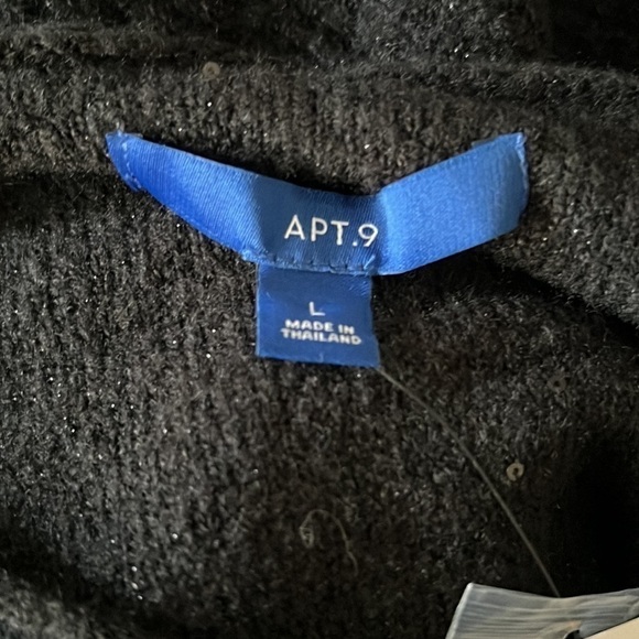 Apt. 9 kohls holiday Knit Sweater Removable Cowl Neck Scarf Large - Picture 5 of 8